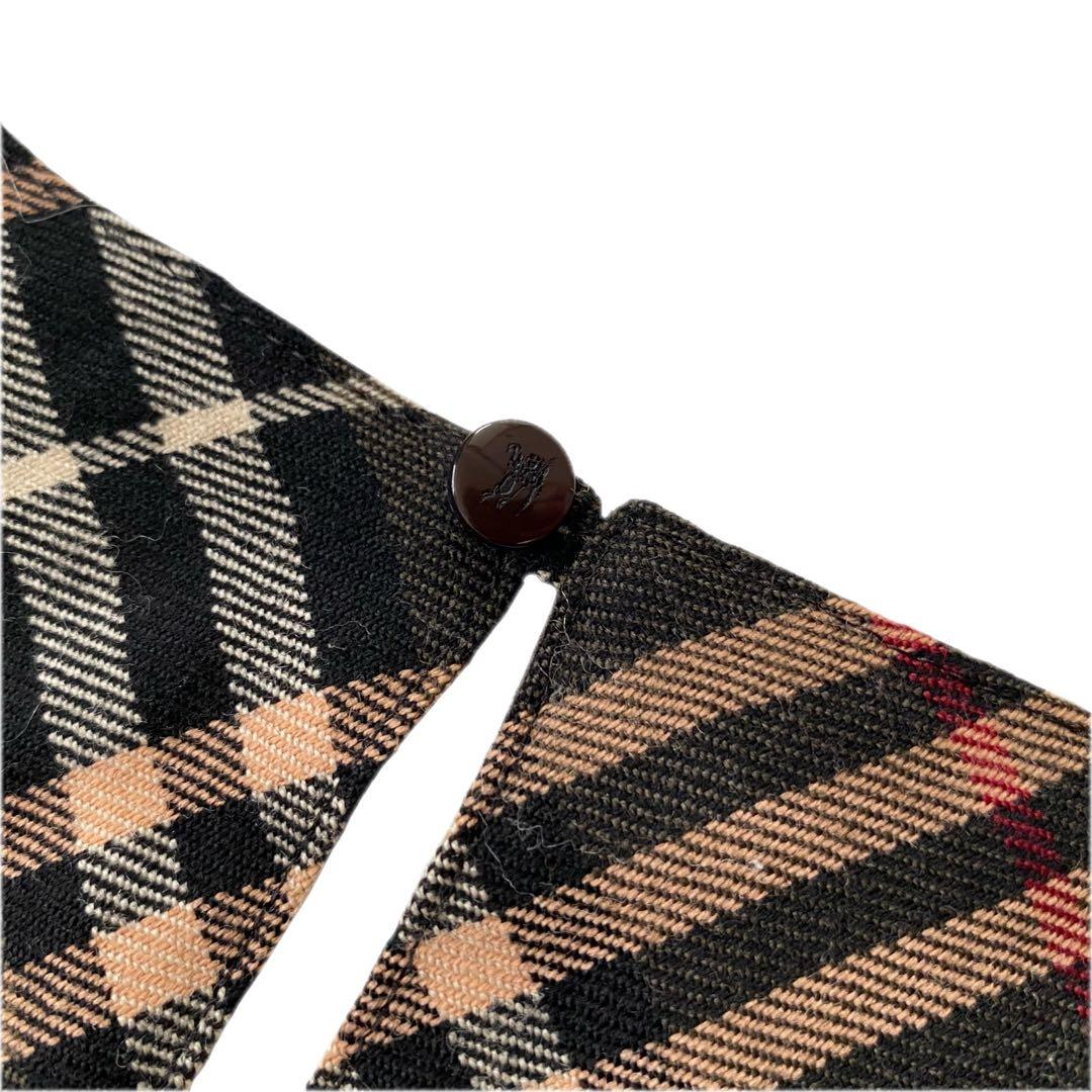 美品 バーバリーブルーレーベル ノバチェック ワンピース ワンポイントロゴ 38