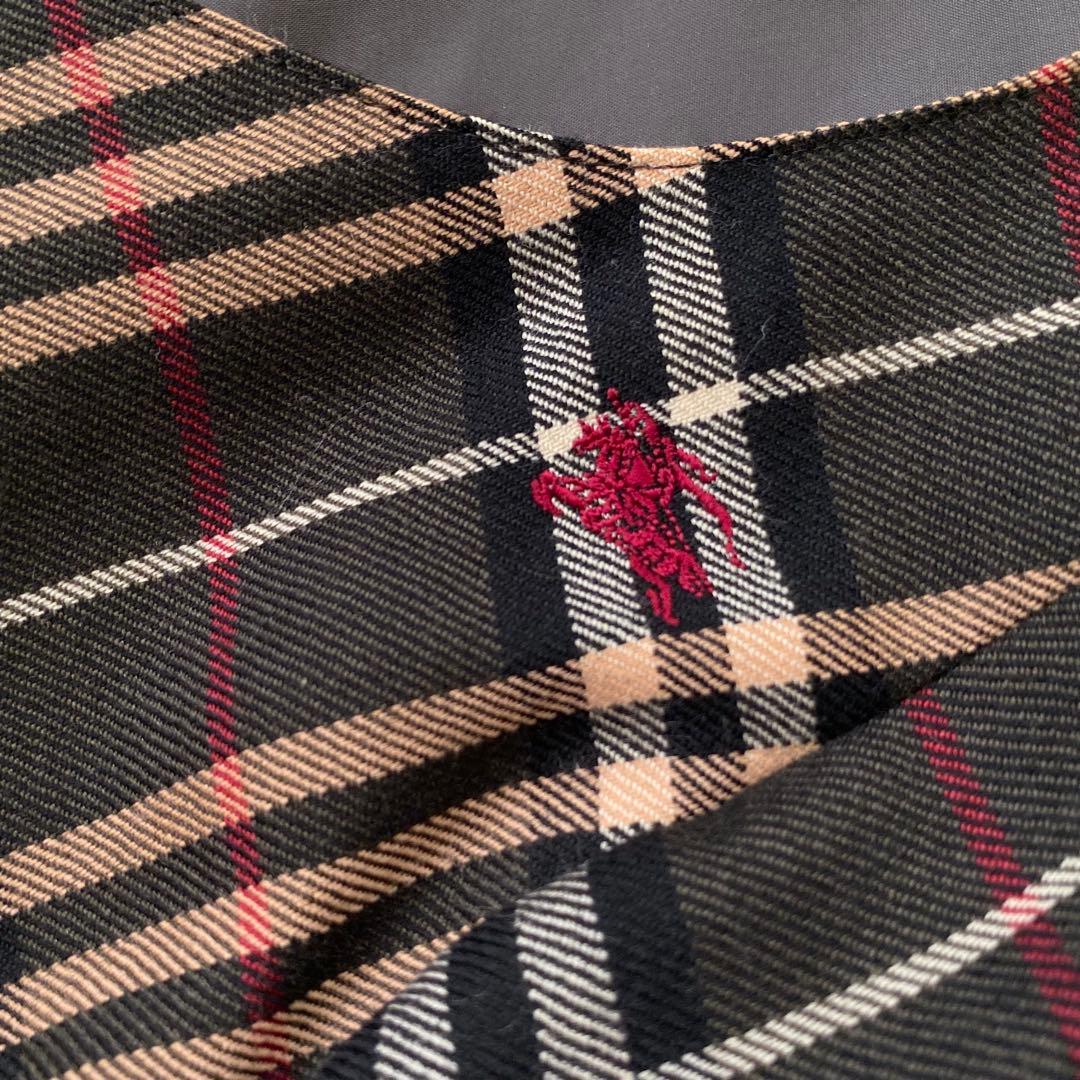 美品 バーバリーブルーレーベル ノバチェック ワンピース ワンポイントロゴ 38