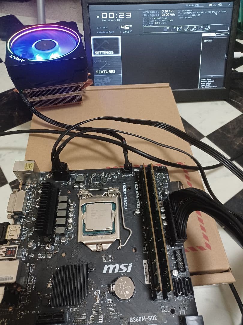MSI B360-S02 i5 8500 動作確認済み