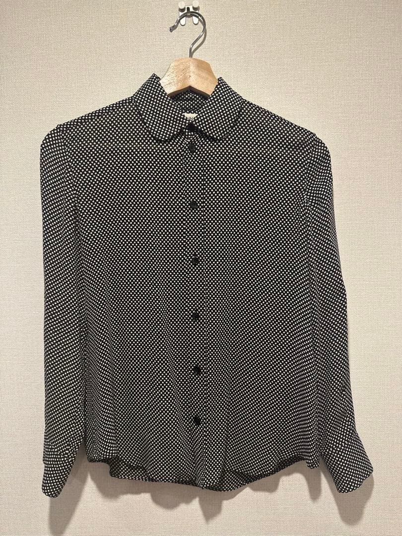 CELINE ドット柄 長袖シャツ　サイズ34