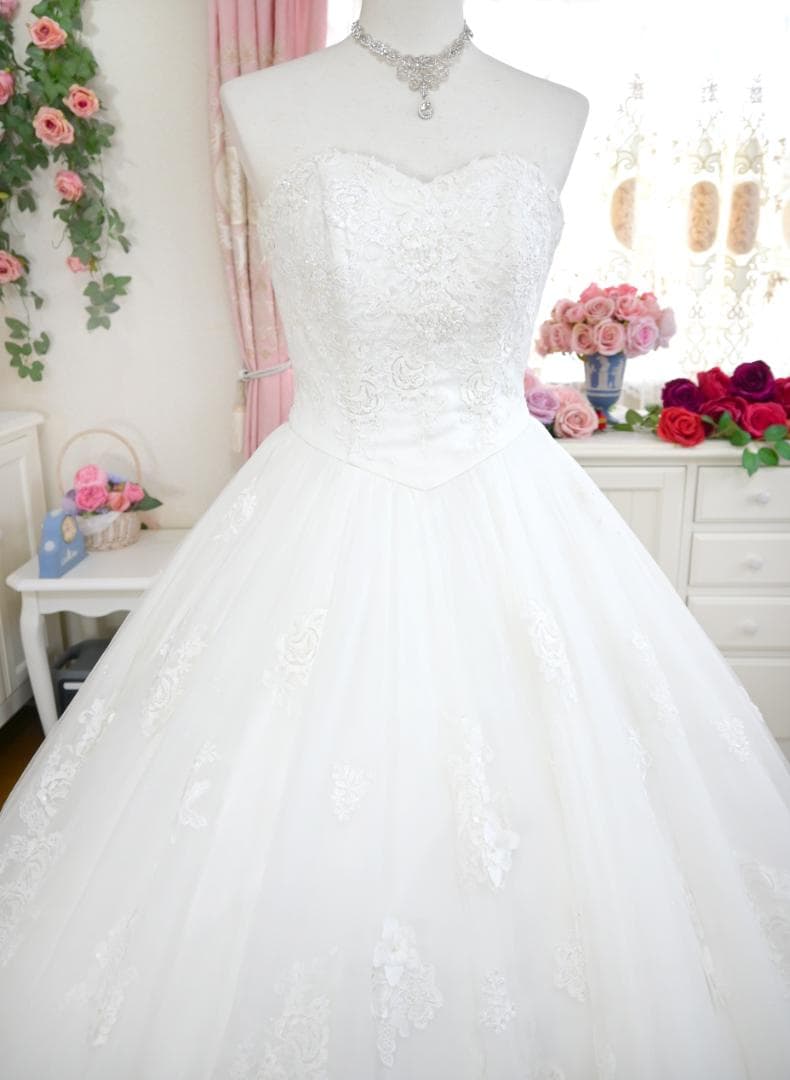 桂由美 YUMI BLANCA ウェディングドレス 7-11T