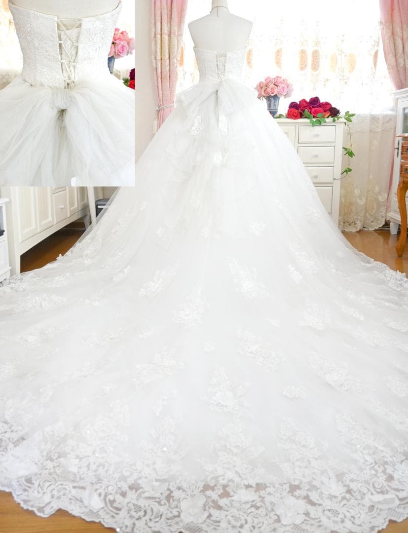 桂由美 YUMI BLANCA ウェディングドレス 7-11T