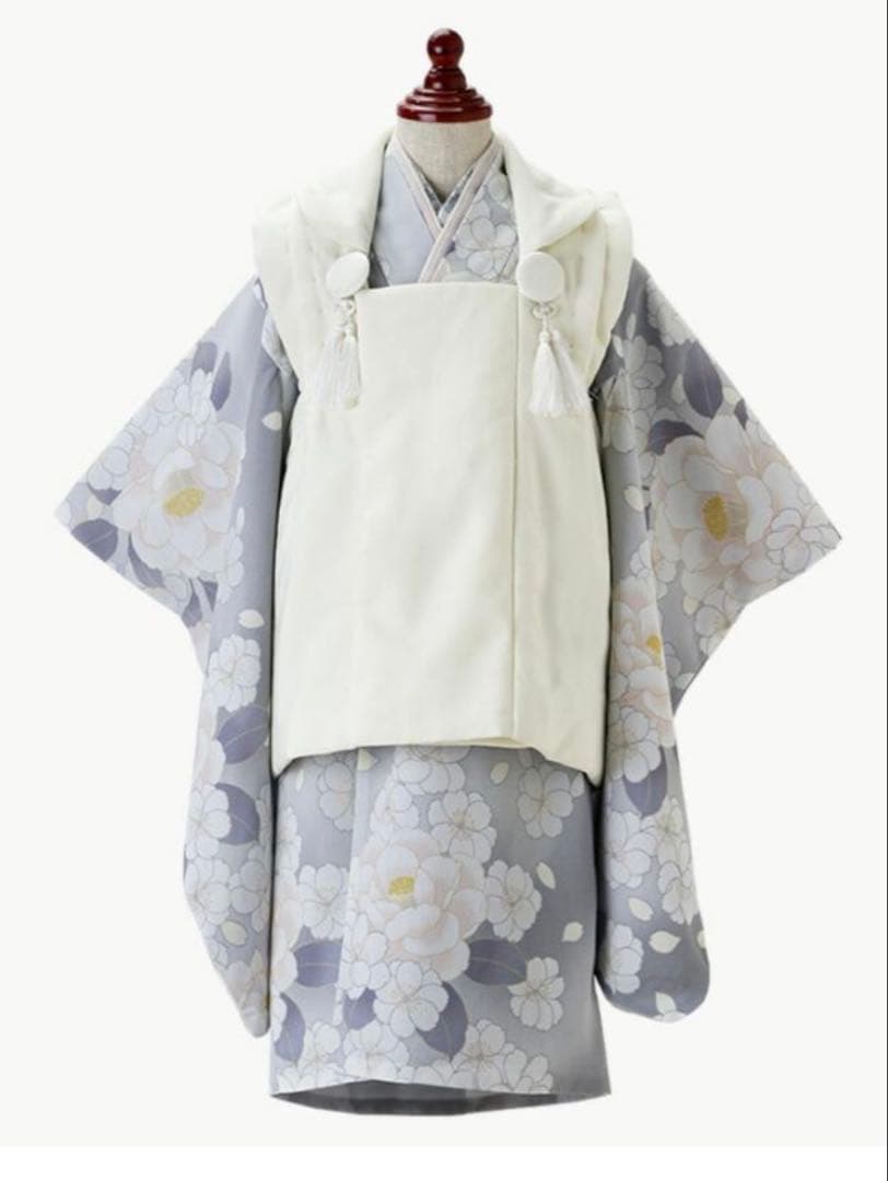 男児七五三 3歳着物＆被布セット 和装 お正月 靴おまけ