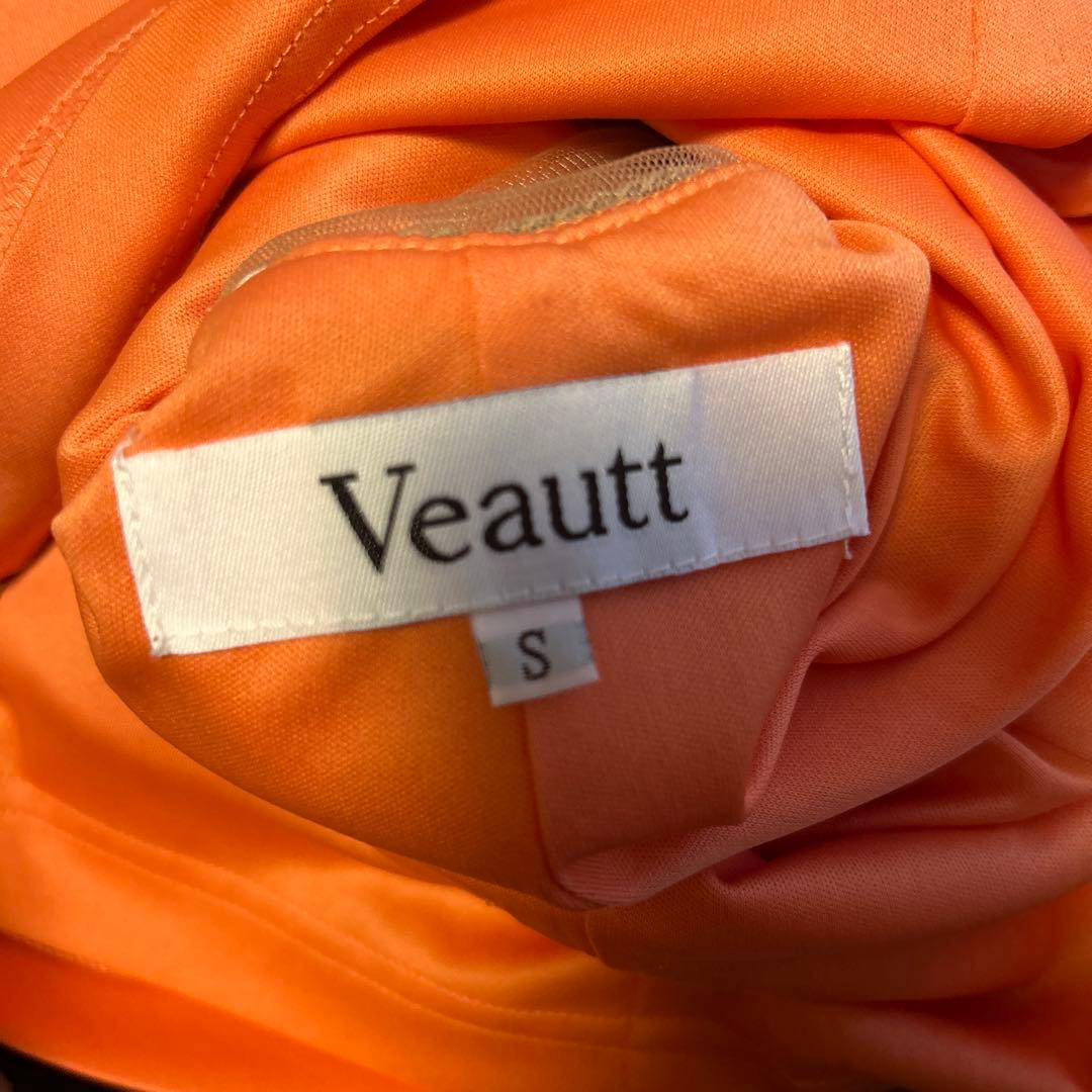 Veautt ヴュート オレンジ キャバドレス　パーティードレス　膝丈　ドレス