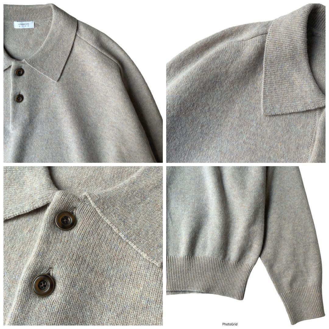 crepuscule クレプスキュール 25aw ニットポロ シャツ スウェット