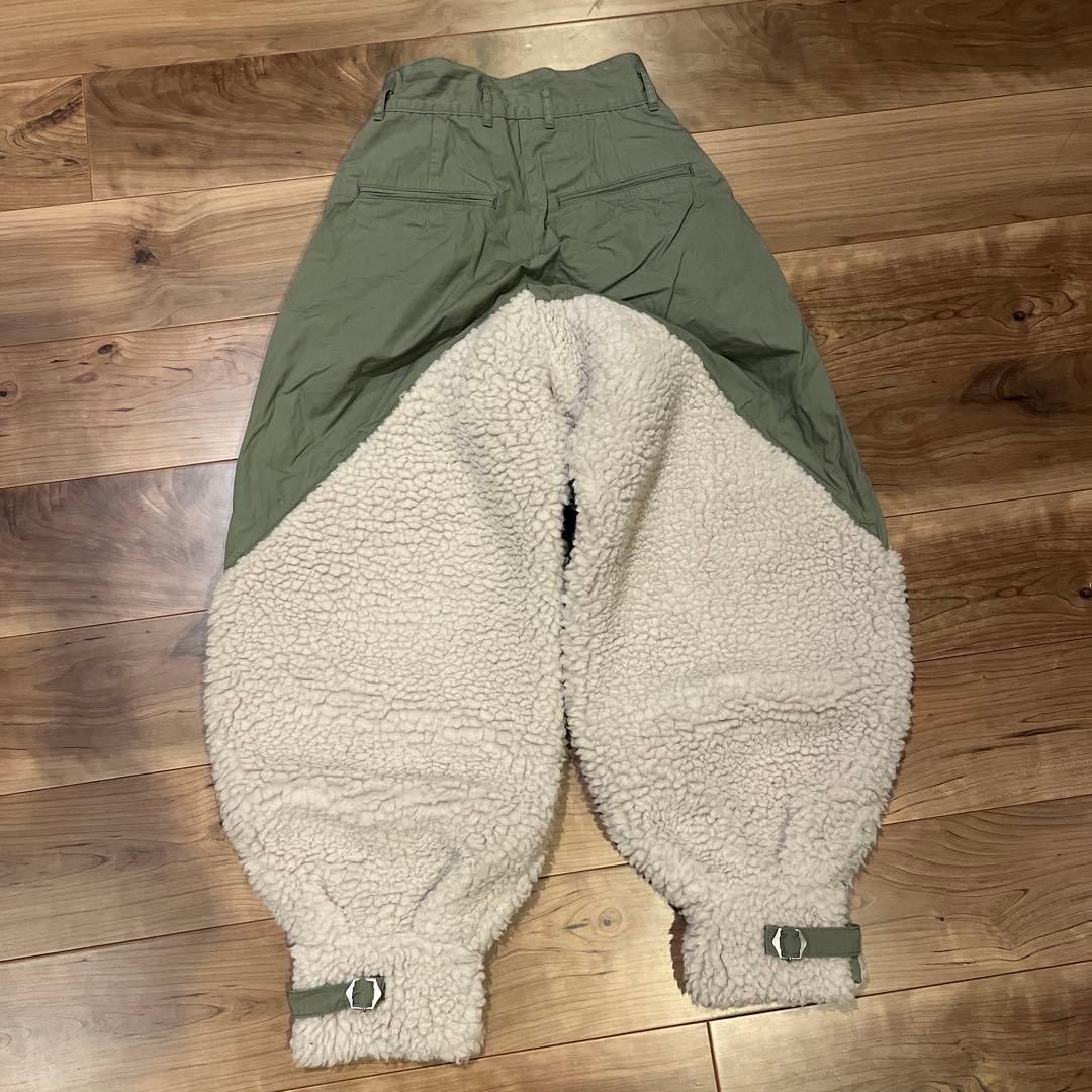 KAPITAL 異素材切り替えバルーンシルエットパンツ サイズ0