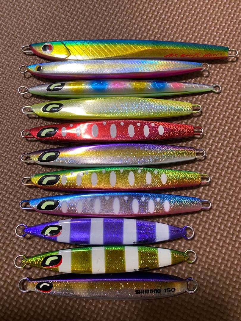 サクラマスジギング用 まとめ売り 11本　シマノ中心 ダイワAKクラフト