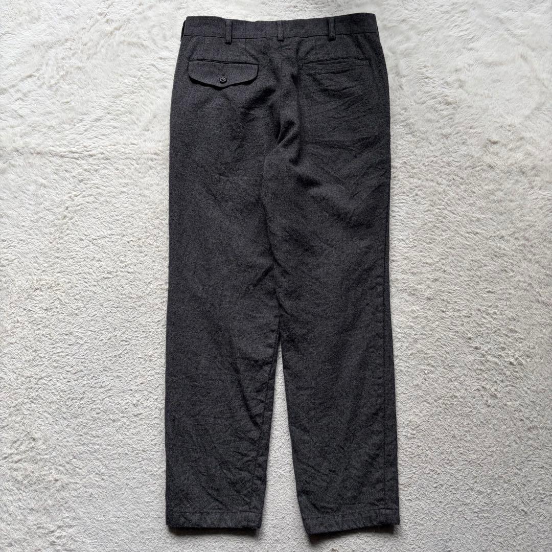 【美品】コムデギャルソンオム ウールパンツ 縮絨加工 グレー XS AD2013