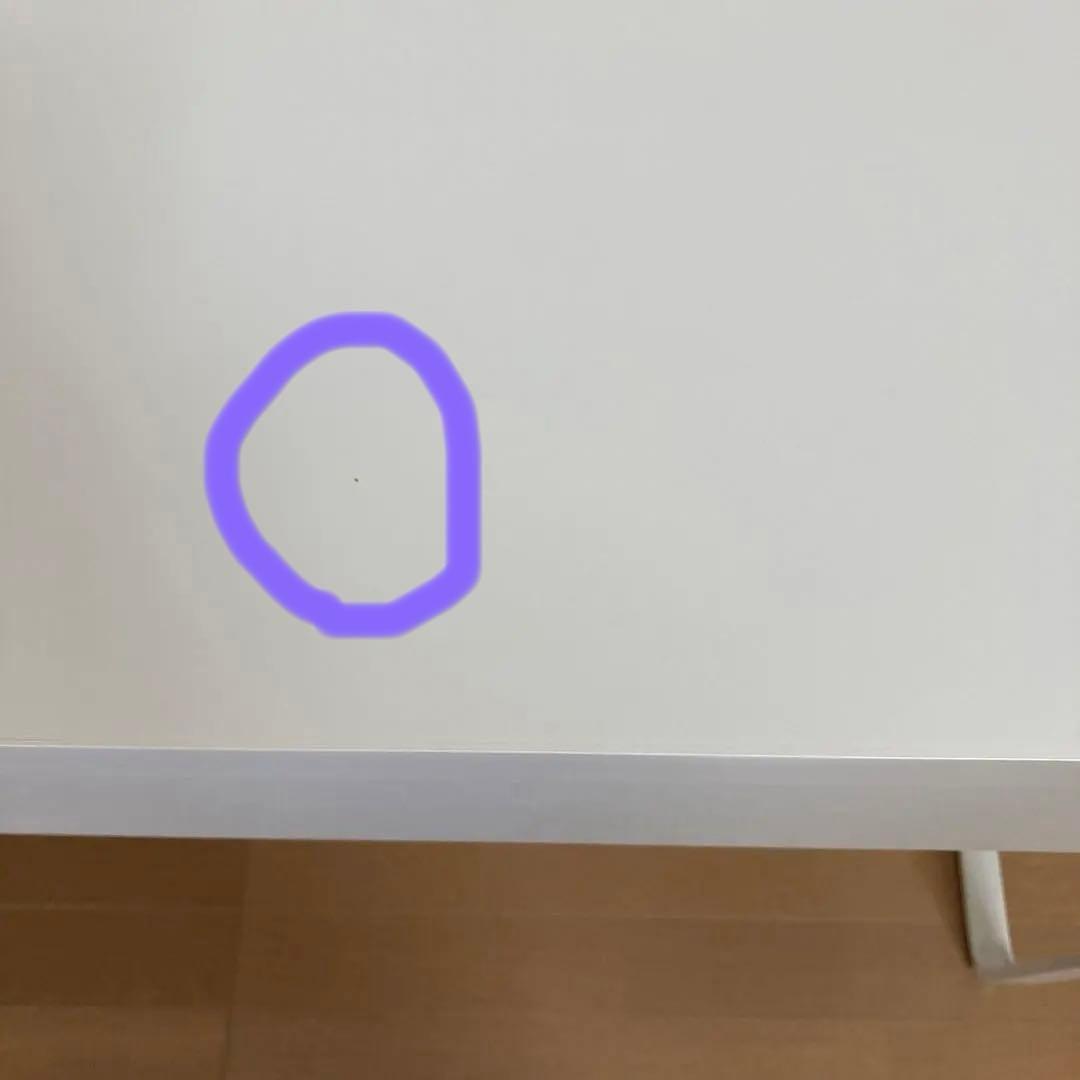 IKEA MICKEホワイト　デスク 2引き出し シンプルモダン