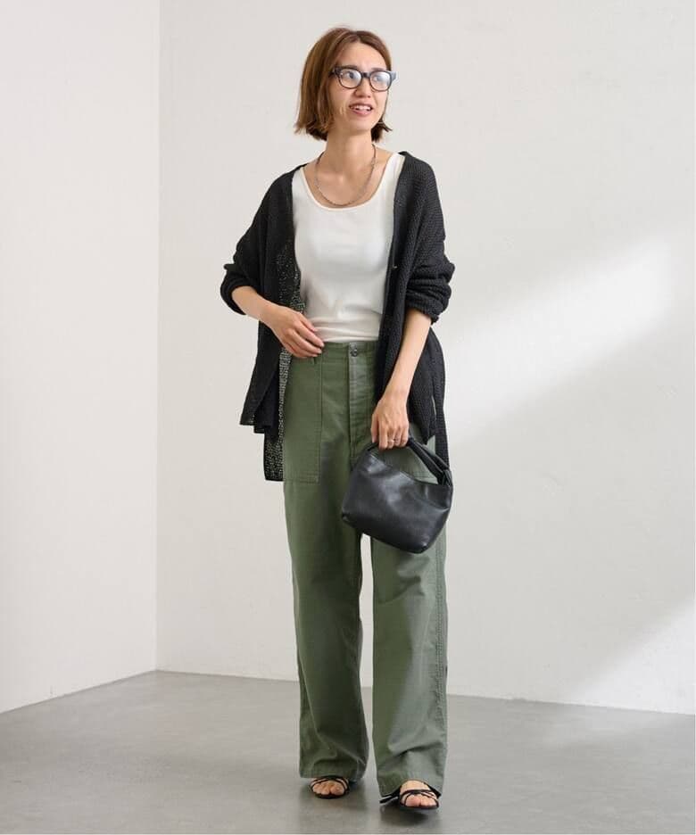 FRAMeWORK バックサテンベイカーパンツ