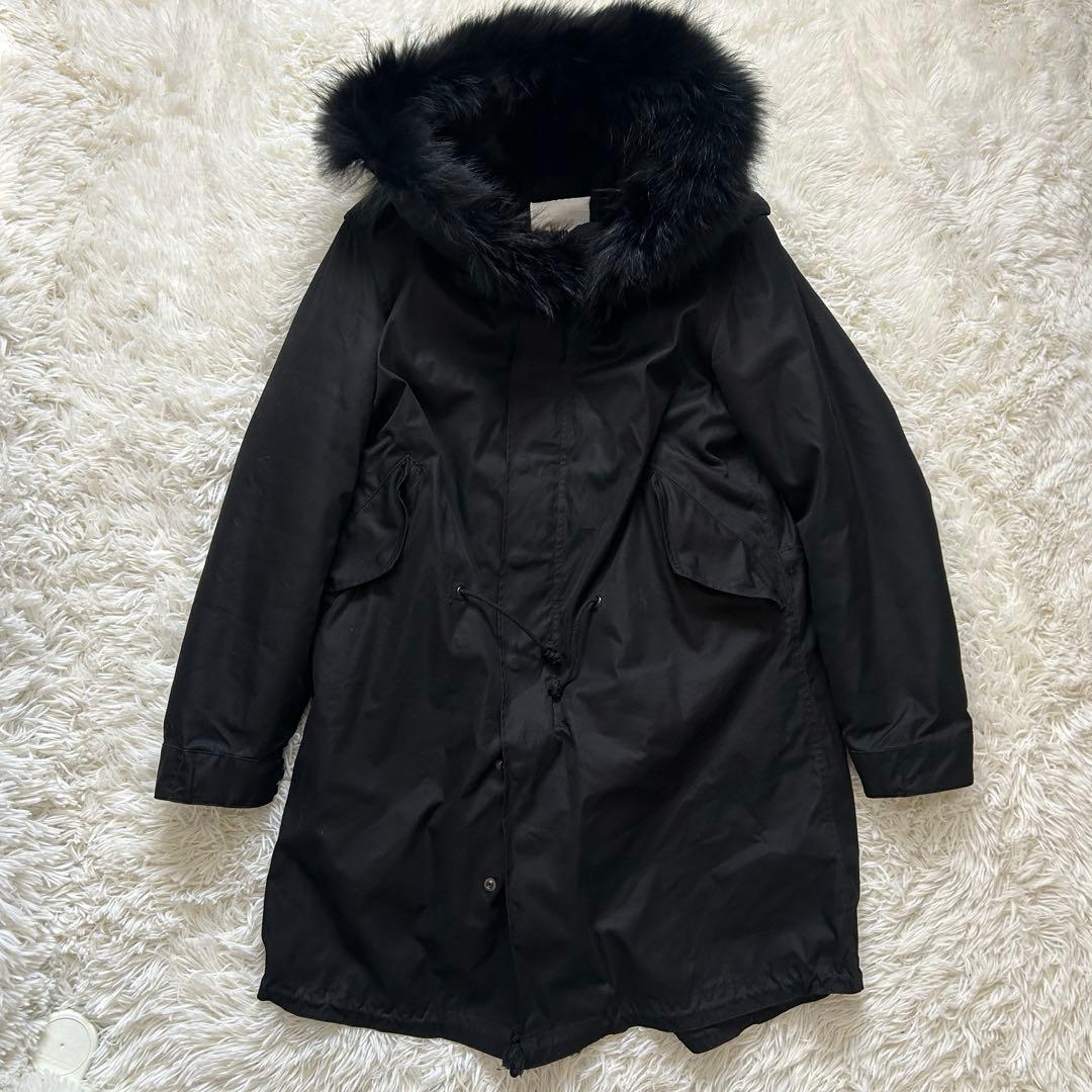 ATTACHMENT アタッチメント モッズコート　ライナー付　ブラック　1