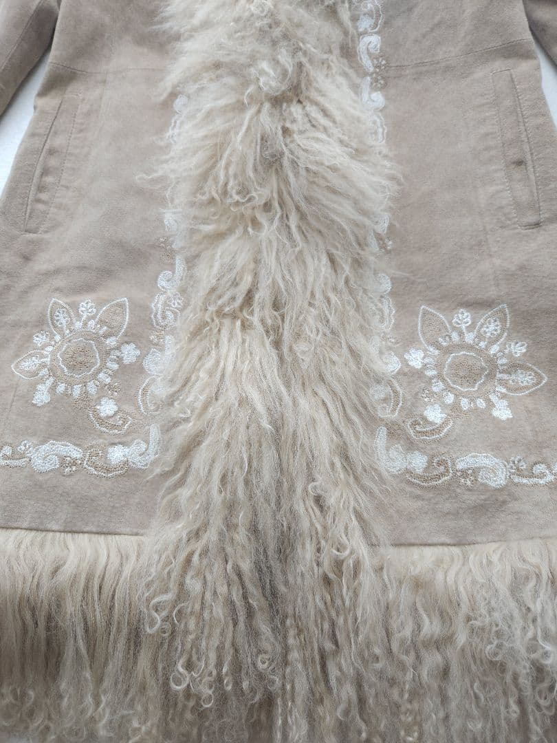 MaxMara MARINARINALDI 美品 高級ラムスキンファーコート