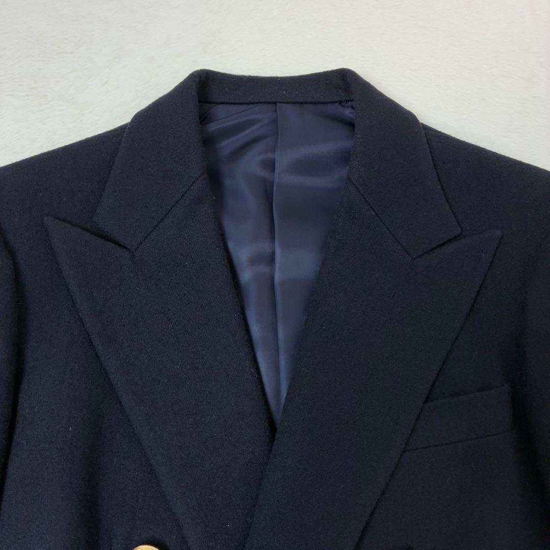 ラルフローレン　紺ブレ　金ボタン　ダブル　7号　Sサイズ相当　ネイビー　ブレザー