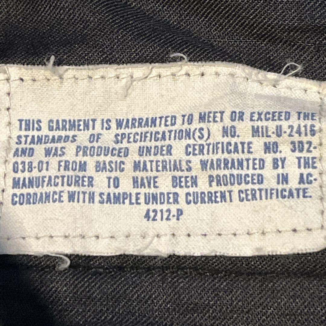 す*る様 50s ビンテージ ミリタリー ブラック ノータック スラックス 米軍