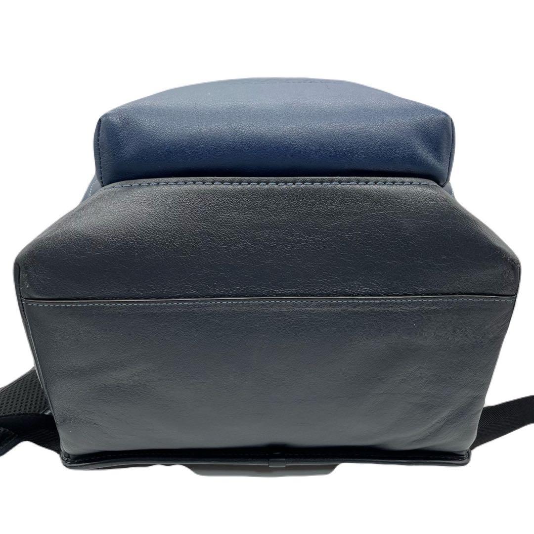 極美品✨COACH リーグ フラップ バックパック リュックサック ネイビー