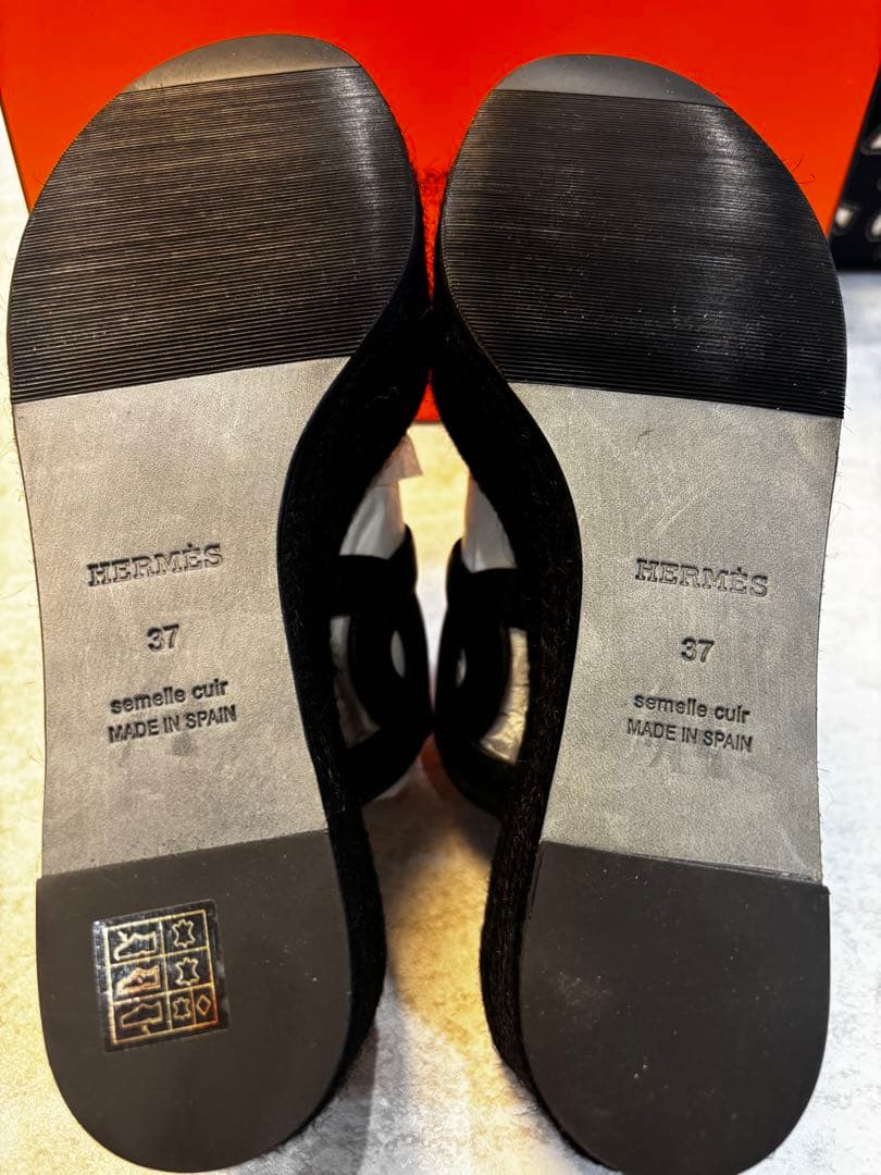 HERMÈS エスパドリーユ 37