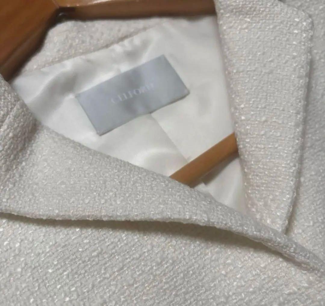 CELFORD 新品未使用　ベルト付きペプラムショートジレ　セルフォード　MIX