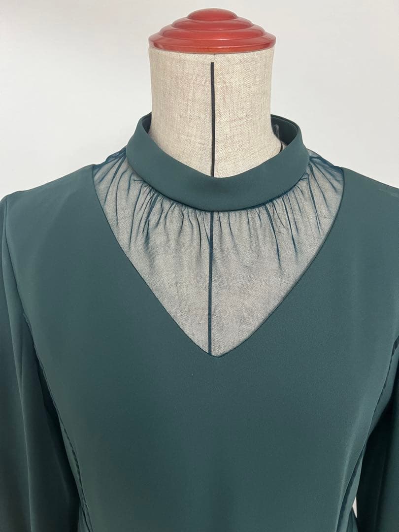 UNITED TOKYO チュールブロッキングワンピース