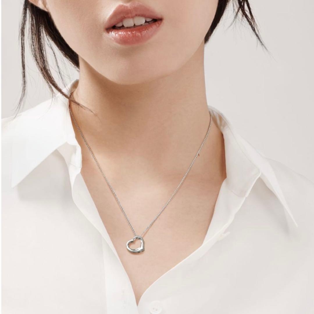 【正規品】ティファニー オープンハート ネックレス スモール