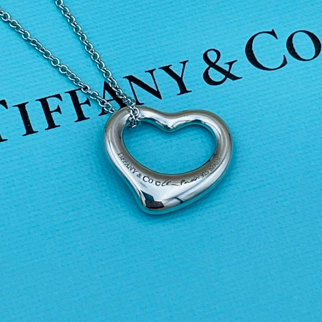 【正規品】ティファニー オープンハート ネックレス スモール