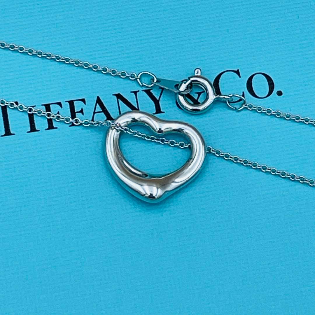 【正規品】ティファニー オープンハート ネックレス スモール