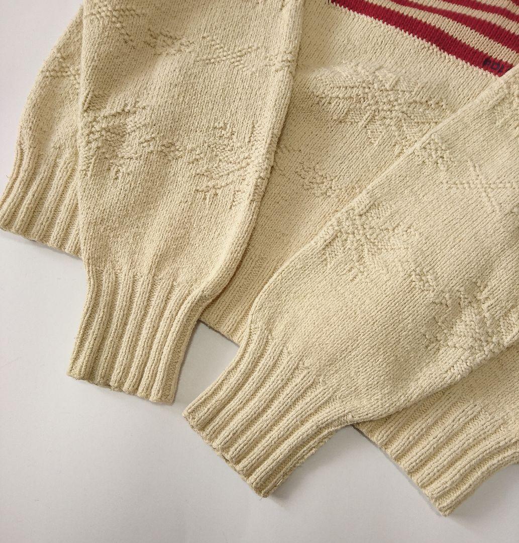 えだまめさん ポロラルフローレン✨ハンドニット 星条旗 コットンニット L