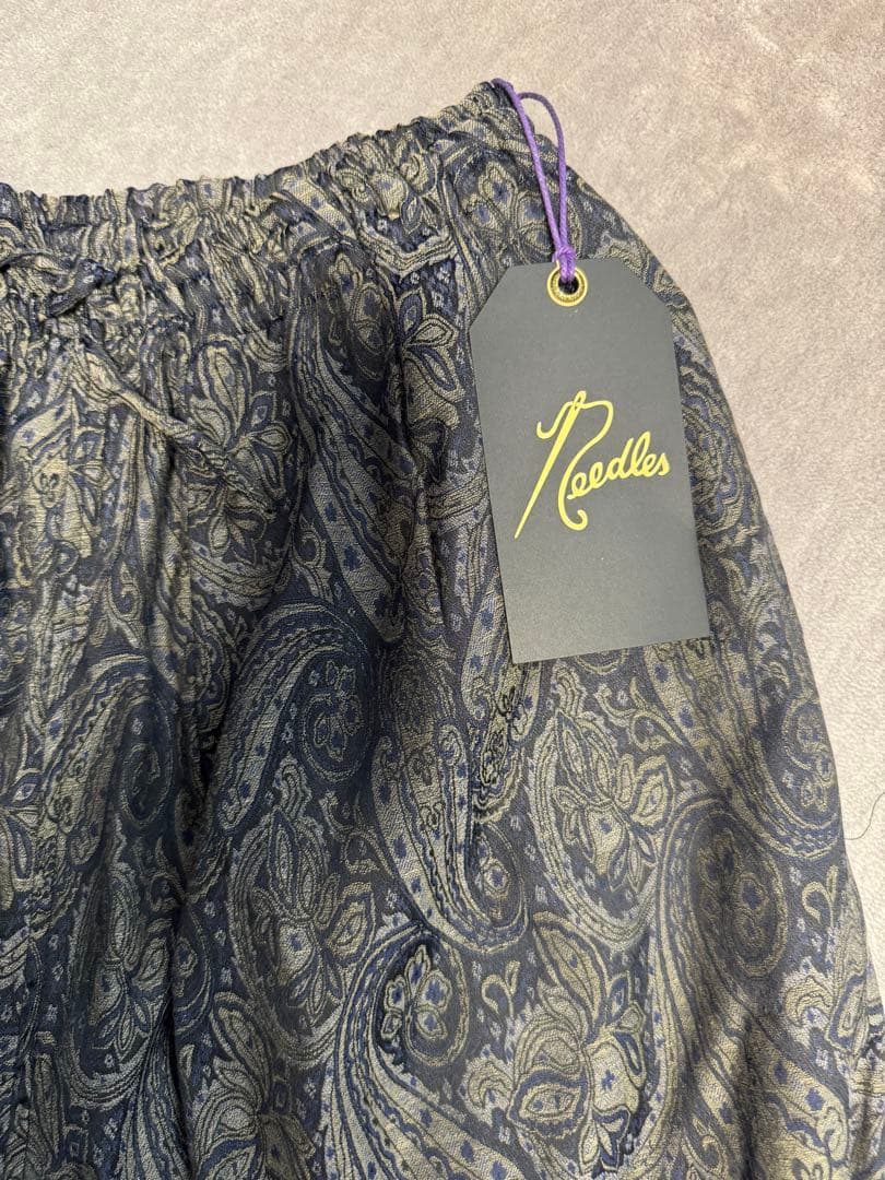 新品 Needles ペイズリー柄 ワイドパンツ　M