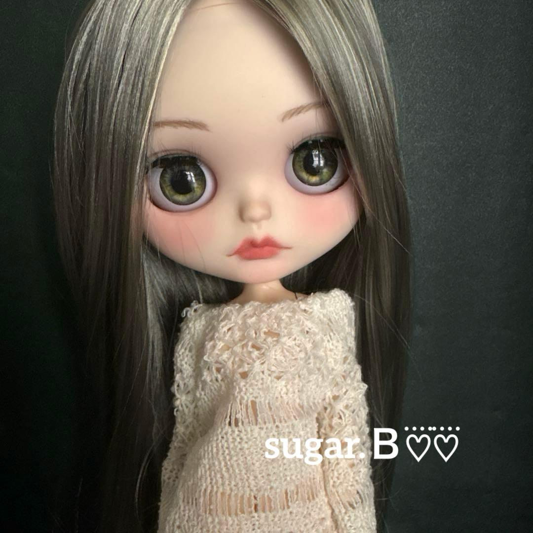 アイシードールカスタム❤︎モスグリーンmix×シルバー❤︎