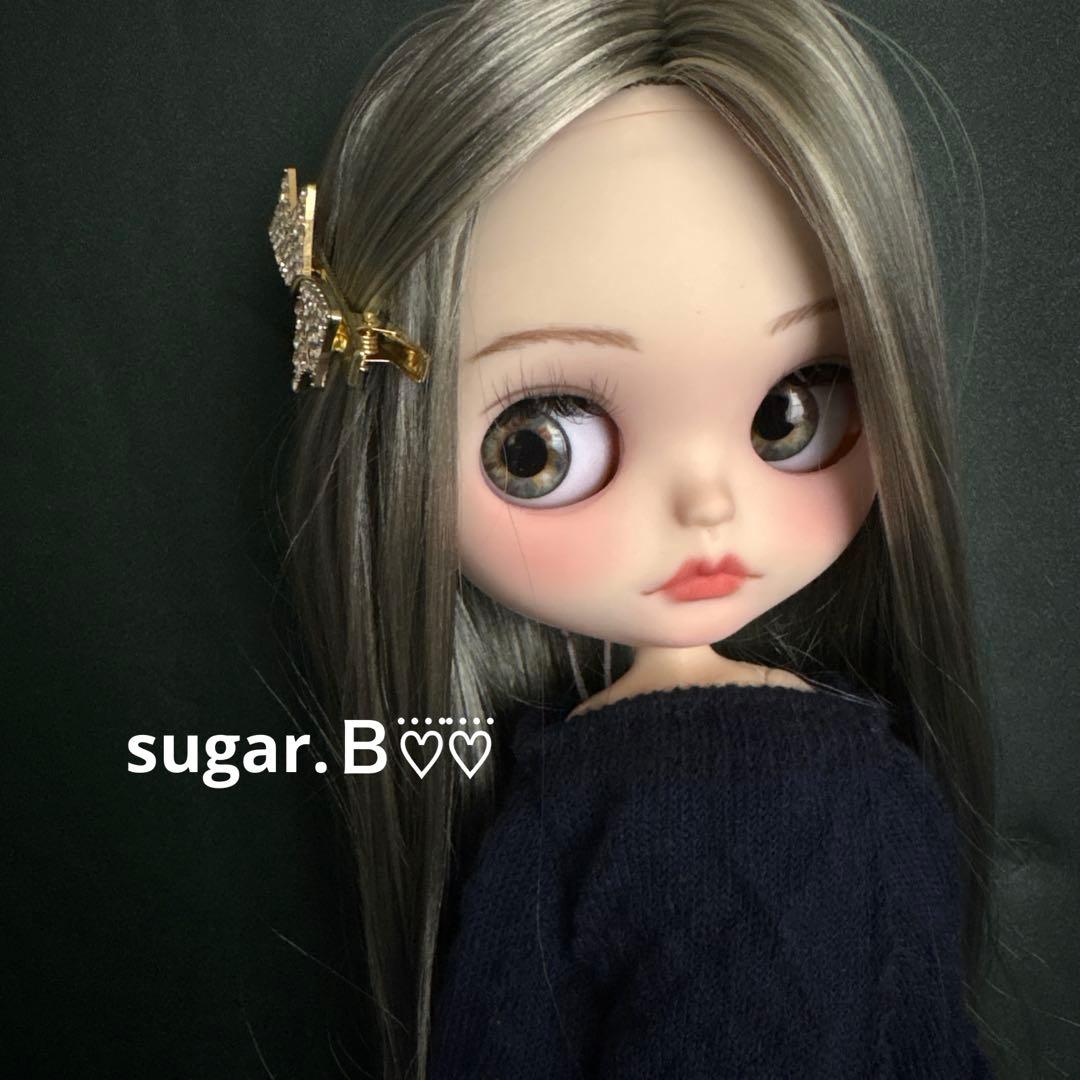 アイシードールカスタム❤︎モスグリーンmix×シルバー❤︎