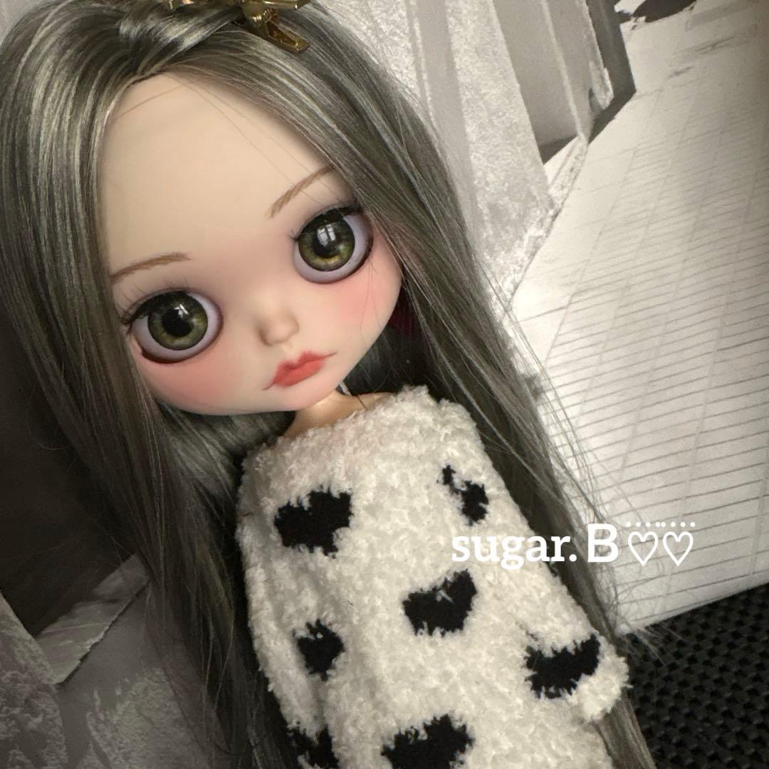 アイシードールカスタム❤︎モスグリーンmix×シルバー❤︎