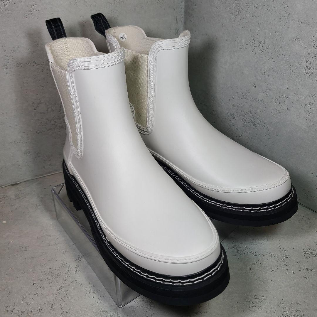 【HUNTER】サイドゴアレインブーツ　リファインド スティッチ ディテール