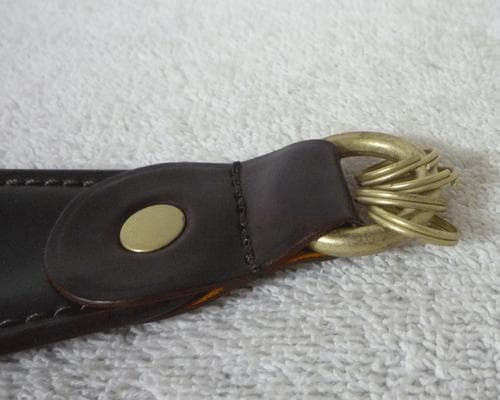 ガンゾ　GANZO　シェルコードバン　靴ベラ　シューホーン　４連　キーケース