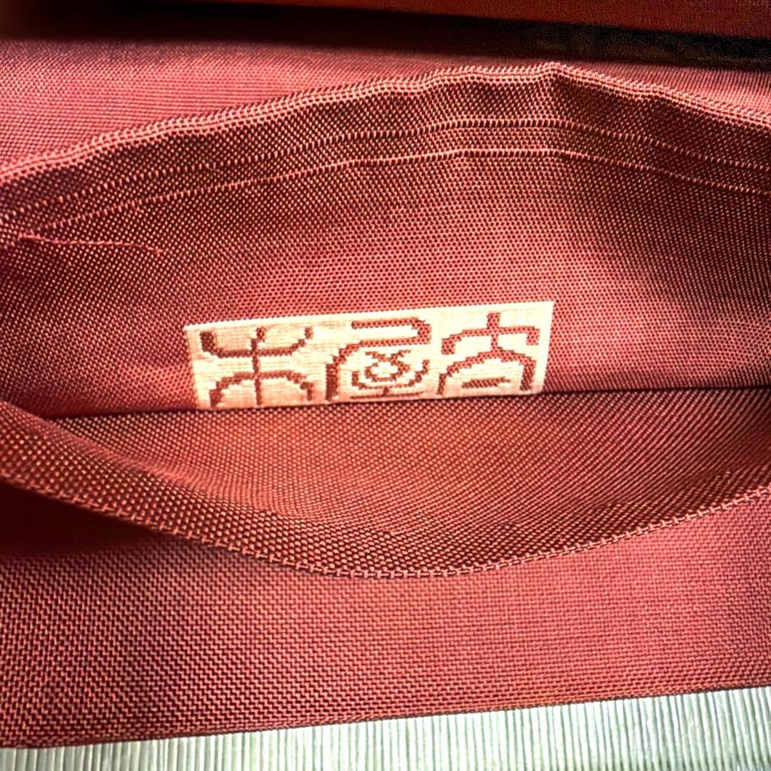 正絹　袋帯【木屋太】《市松模様　抽象花】