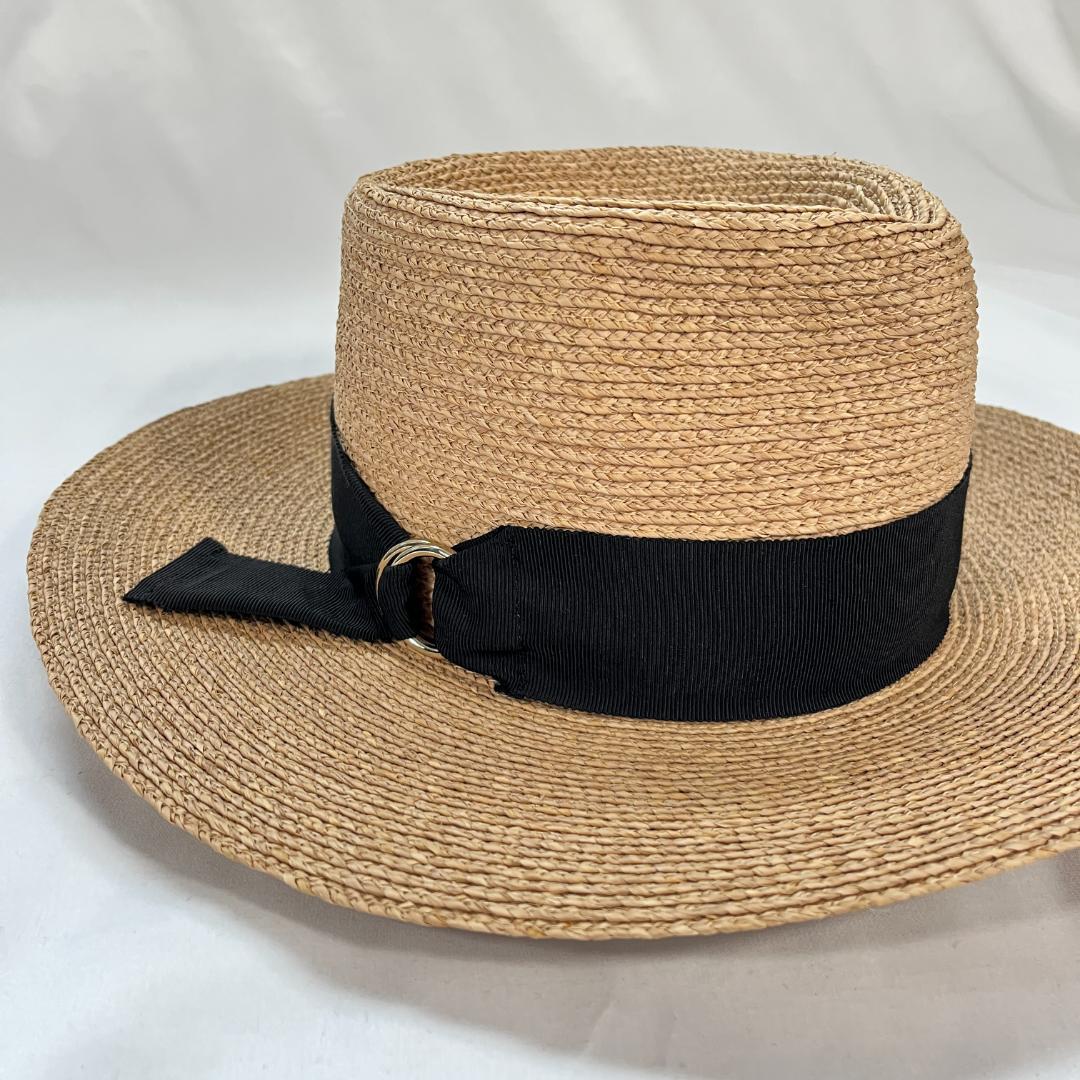 未使用 ヘレンカミンスキー ストローハット PLATH ラフィア ベージュ
