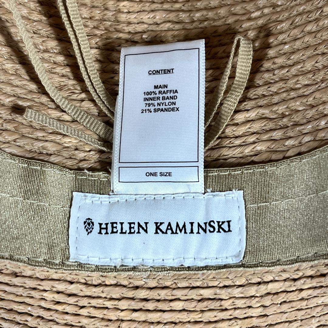 未使用 ヘレンカミンスキー ストローハット PLATH ラフィア ベージュ