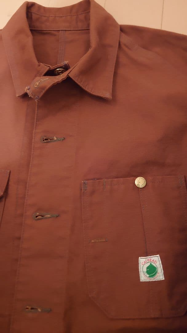 TCB jeans Cat Head Jacket ブラウンキャンバス 36