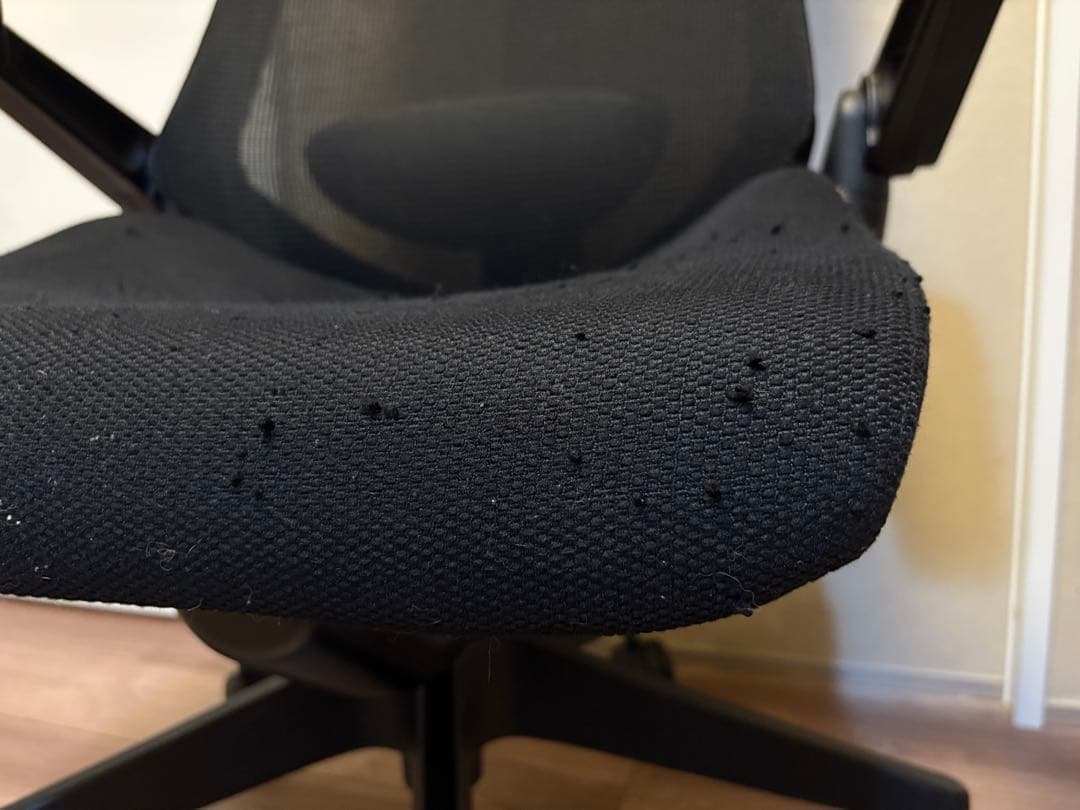 イトーキ アクトチェア ブラック+座面カバー付