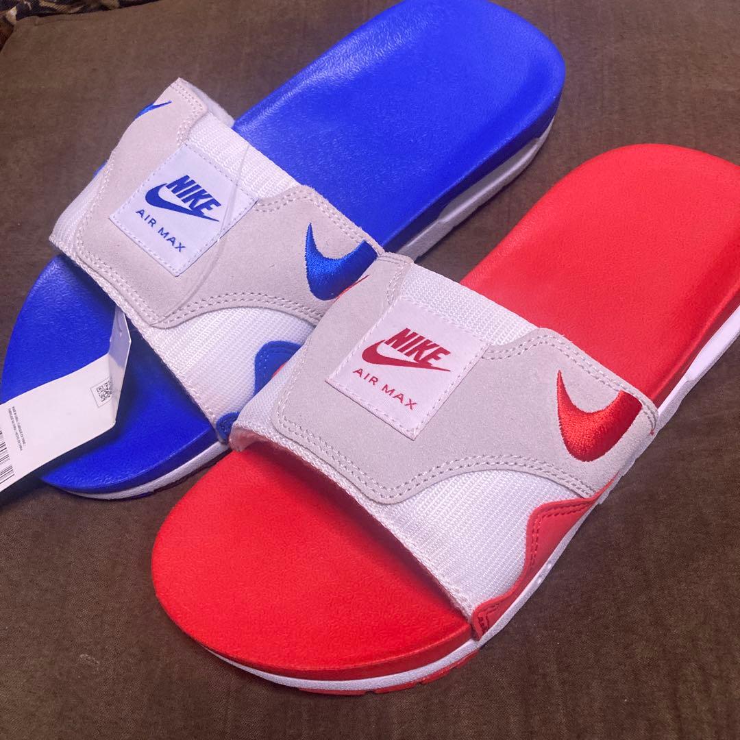 28cm NIKE AIR MAX1 SLIDE エアマックス スライド 赤青