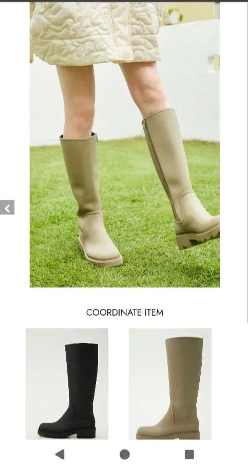 新品【STACCATO】スタッカート　ドラフロング　レインブーツ　22.5cm