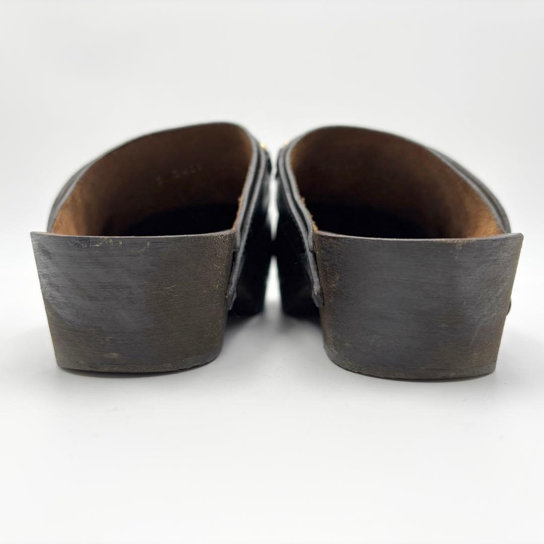 極美品 セリーヌ CELINE レ ボワ クロッグ ミュール サンダル シューズ