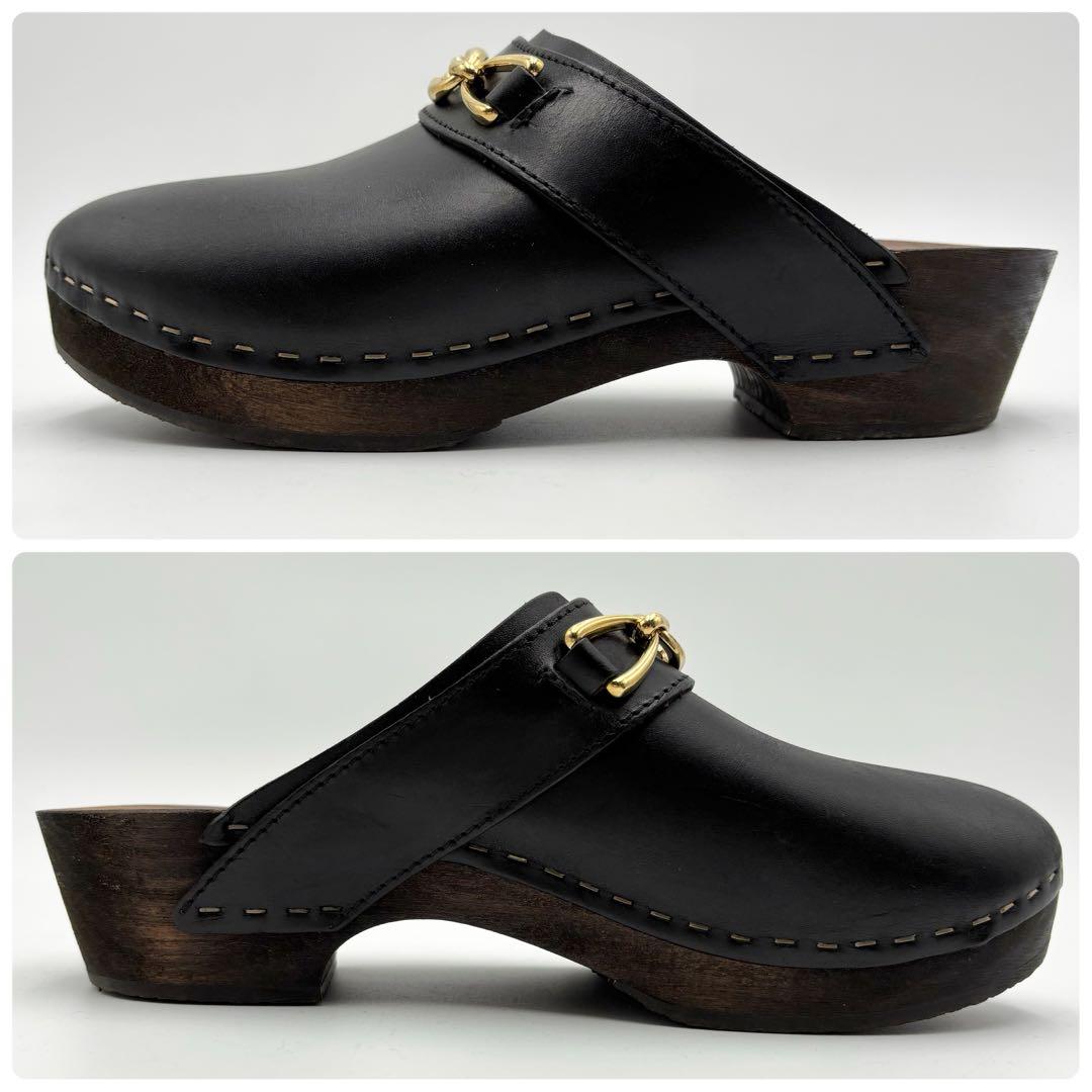 極美品 セリーヌ CELINE レ ボワ クロッグ ミュール サンダル シューズ