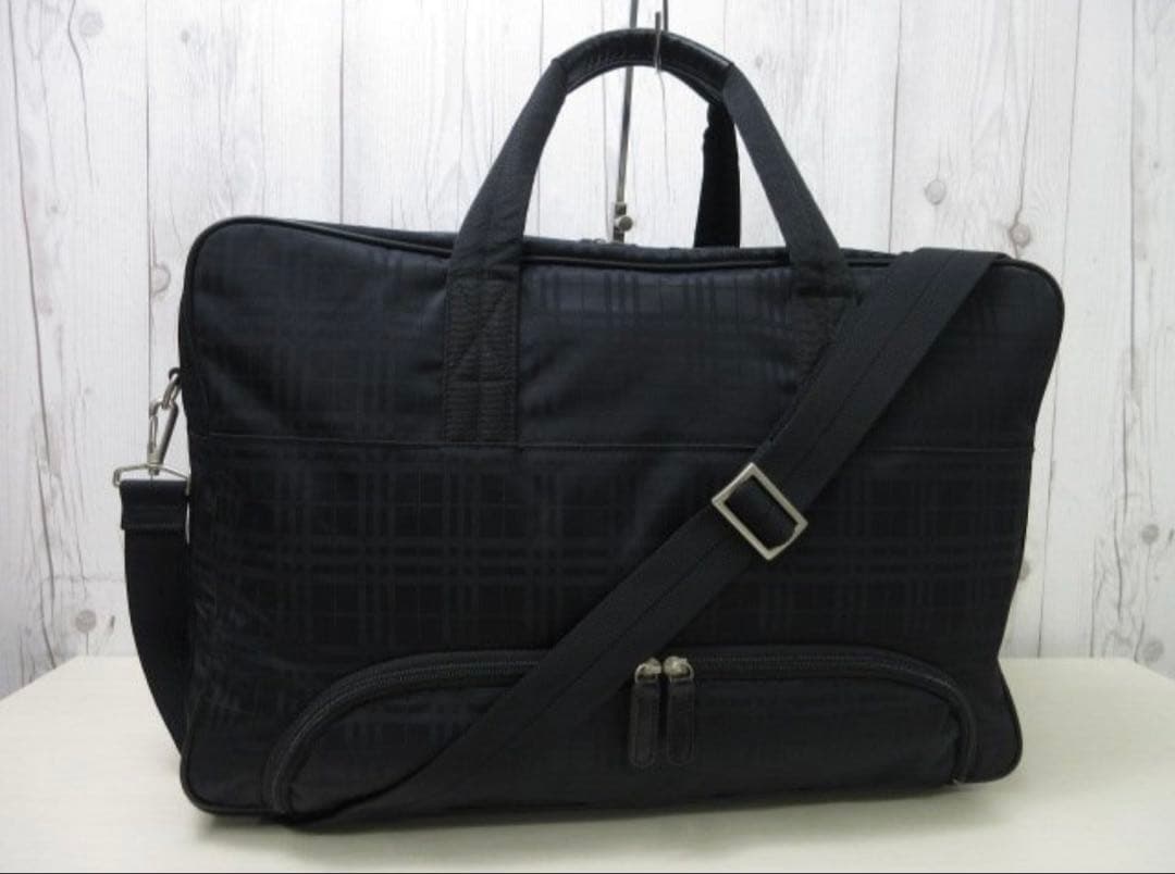 BURBERRY バーバリーゴルフ ボストンバッグ 2way ナイロン×レザー