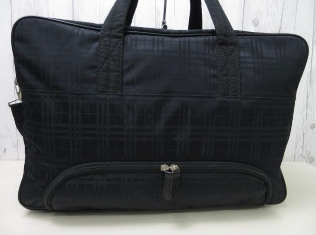 BURBERRY バーバリーゴルフ ボストンバッグ 2way ナイロン×レザー