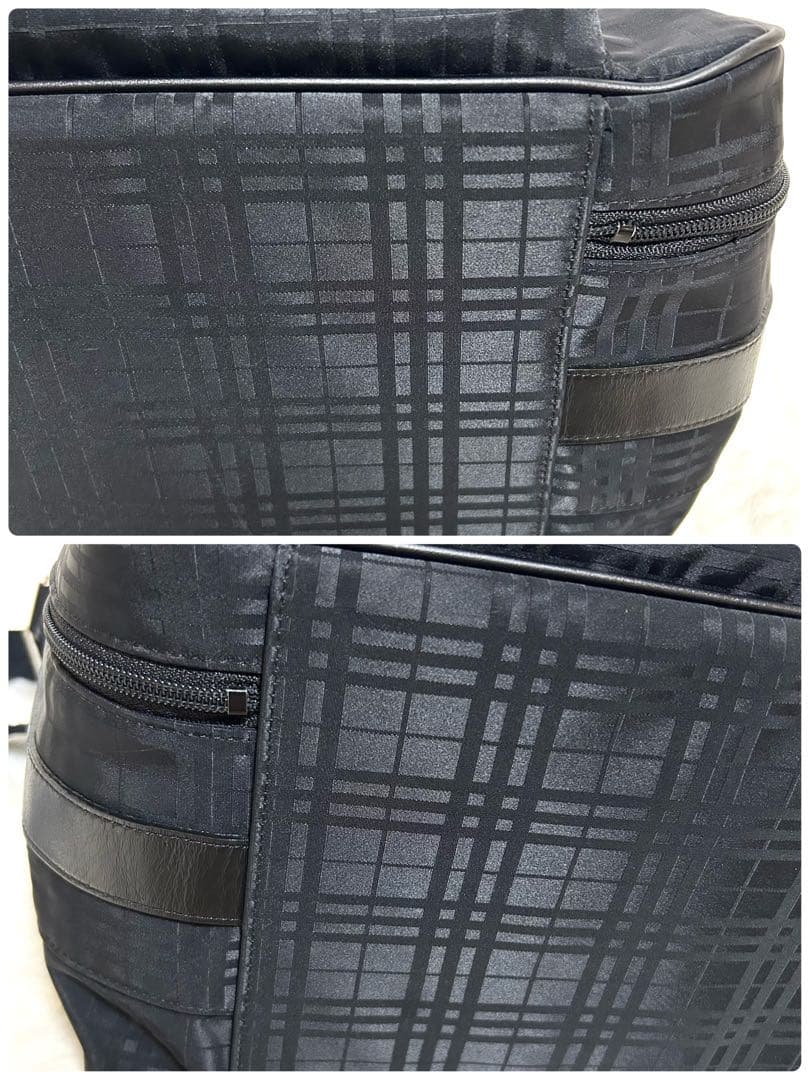 BURBERRY バーバリーゴルフ ボストンバッグ 2way ナイロン×レザー