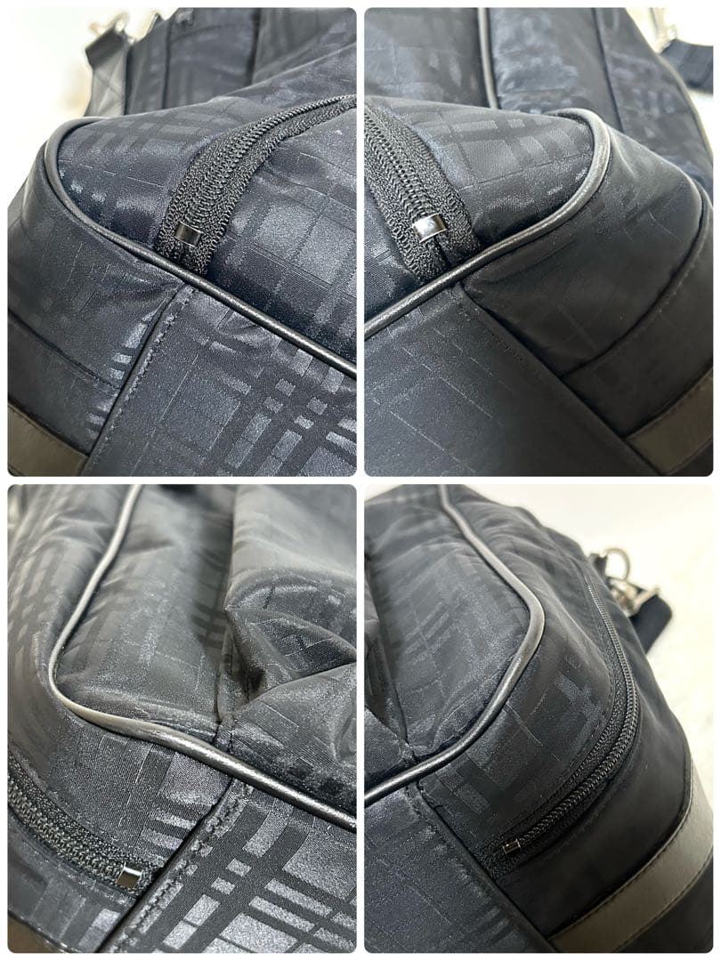 BURBERRY バーバリーゴルフ ボストンバッグ 2way ナイロン×レザー