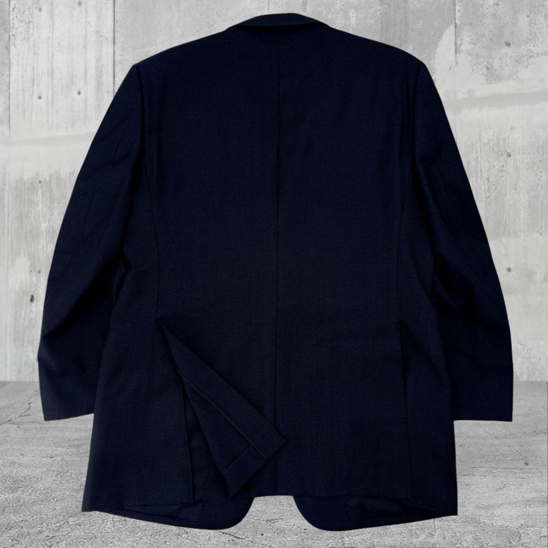 【美品】バーバリー　スーツ　セットアップ　ジャケット　螺鈿ボタン　ロゴ　カシミヤ