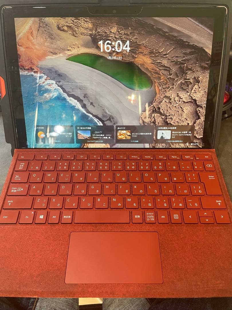 surface pro7 純正キーボード・ペン・マウス　他ケース・充電ケーブル付