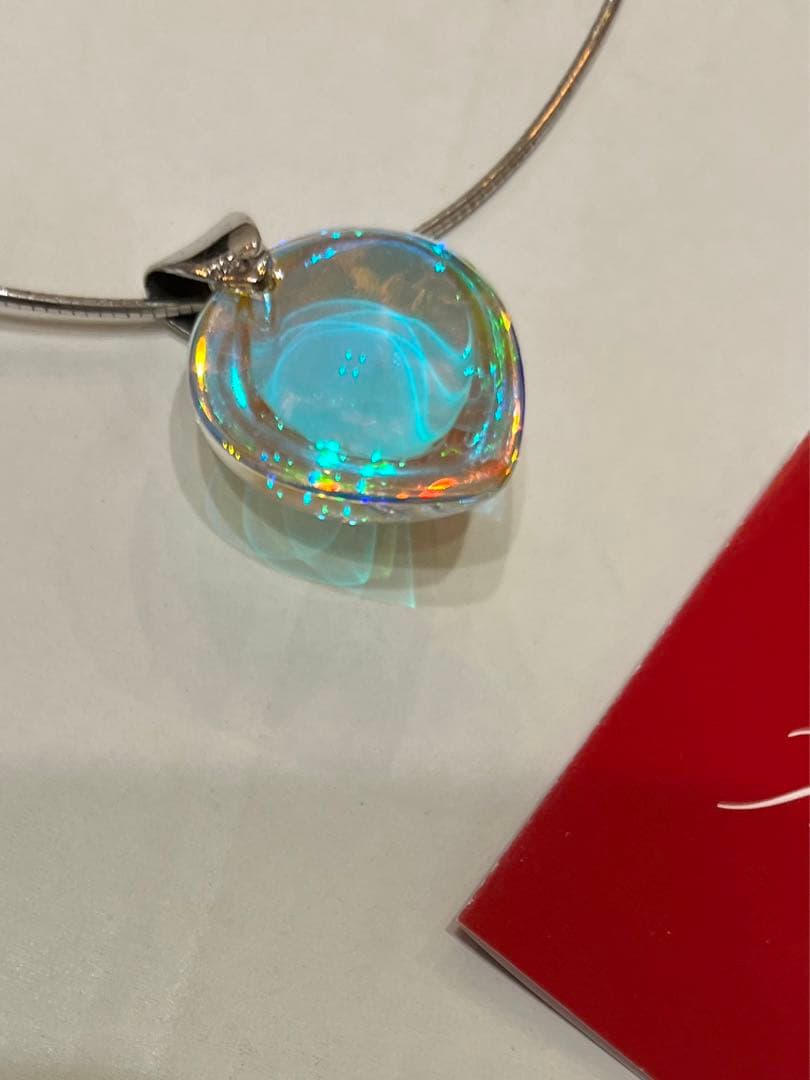 美品☆バカラ タリスマン イリゼ クリア ネックレス オメガチェーン