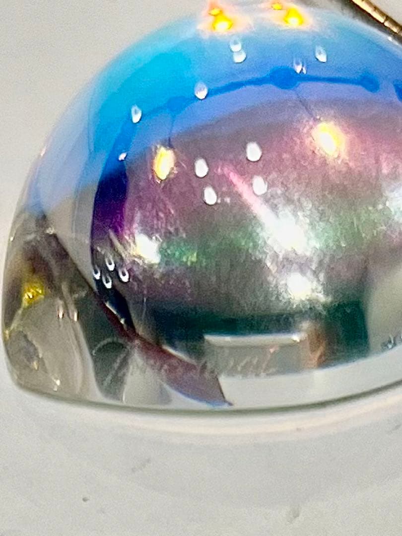 美品☆バカラ タリスマン イリゼ クリア ネックレス オメガチェーン