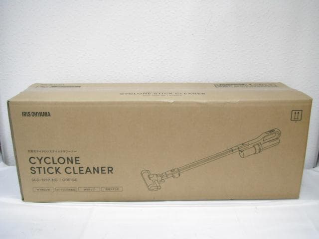 2/アイリスオーヤマ 充電式サイクロンスティッククリーナーSCD-123P-HC